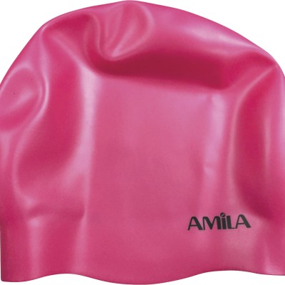 Σκουφάκι Κολύμβησης AMILA Medium Hair Ροζ