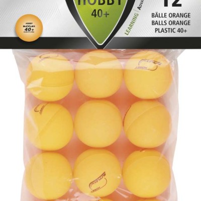 Μπαλάκια Ping Pong Sunflex Hobby PVC 12 Τεμάχια Πορτοκαλί