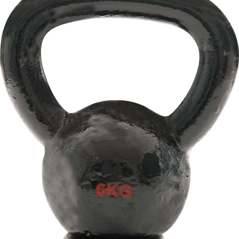 AMILA Kettlebell Cast Iron Rubber Base 6Kg