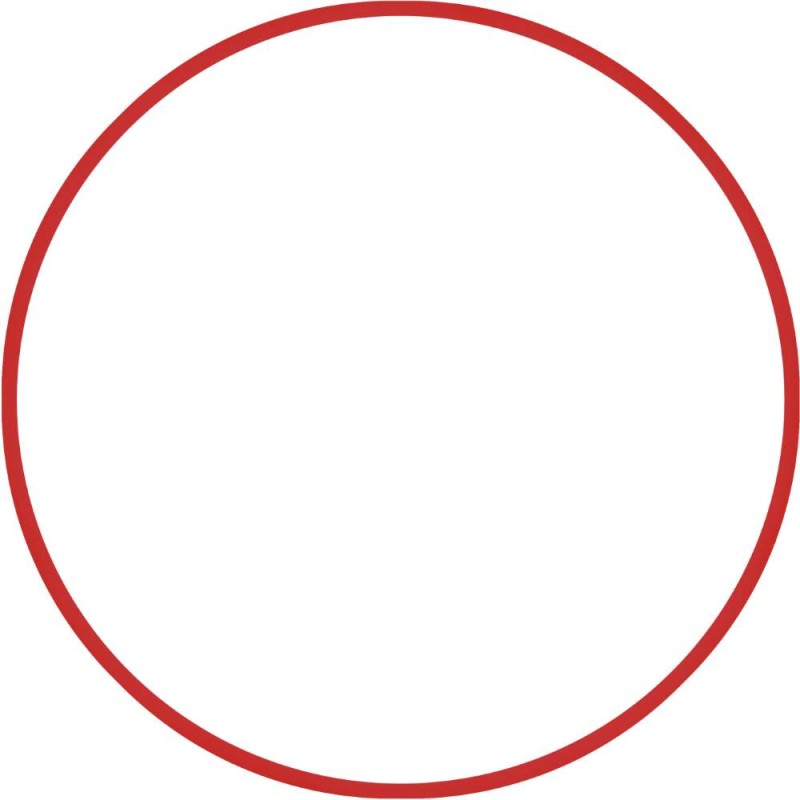 Χούλα-Χουπ 76cm - Φ18mm - 185gr, Κόκκινο