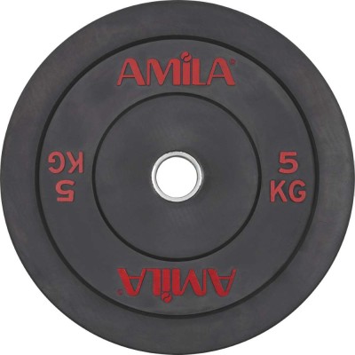 Δίσκος AMILA Black R Bumper 50mm 5Kg