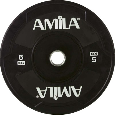 Δίσκος AMILA Black W Bumper 50mm 5Kg