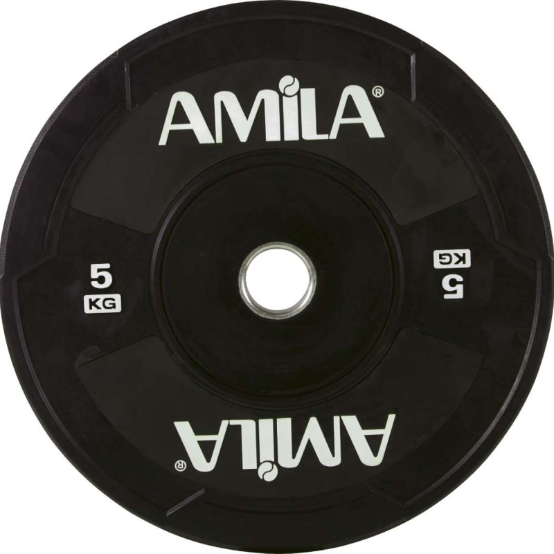 Δίσκος AMILA Black W Bumper 50mm 5Kg