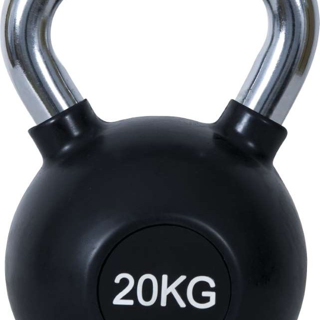 Kettlebell Rubber Cover Cr Handle 20Kg