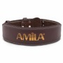 Ζώνη Άρσης Βαρών AMILA Δερμάτινη Καφέ C Quality M