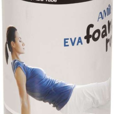 AMILA Foam Roller Plexus Φ14x33cm Μαύρο