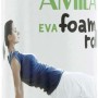 AMILA Foam Roller Plexus Φ14x33cm Μαύρο/Λάιμ