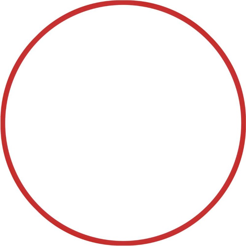 Χούλα-Χουπ HQ 60cm - Φ19mm - 230gr, Κόκκινο