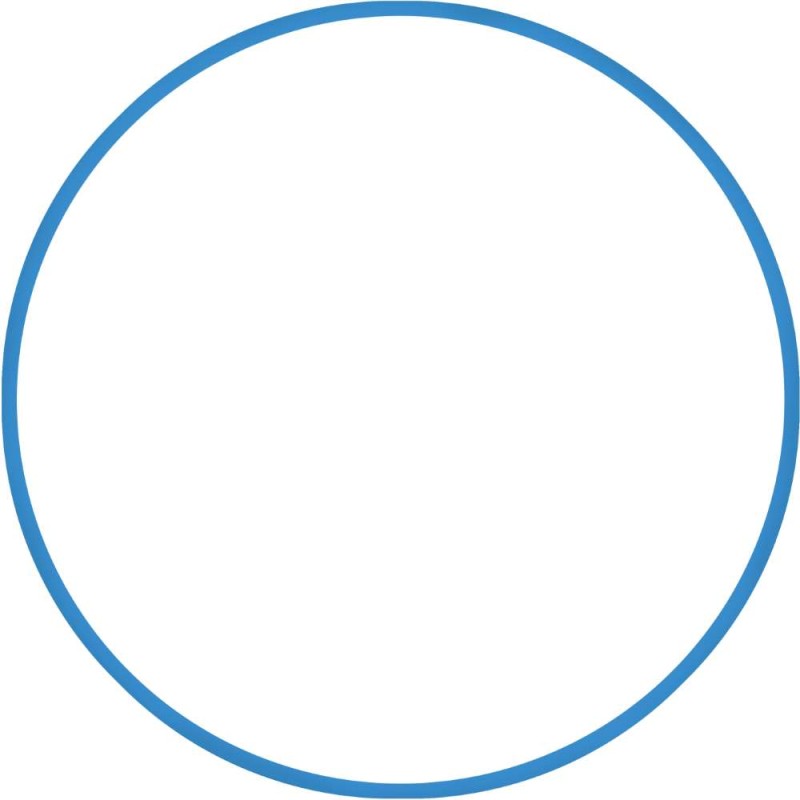 Χούλα-Χουπ HQ 60cm - Φ19mm - 230gr, Μπλε