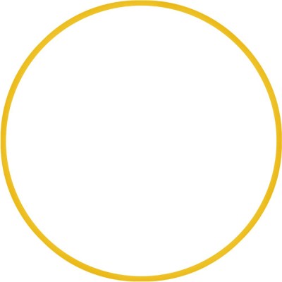Χούλα-Χουπ HQ 60cm - Φ19mm - 230gr, Κίτρινο