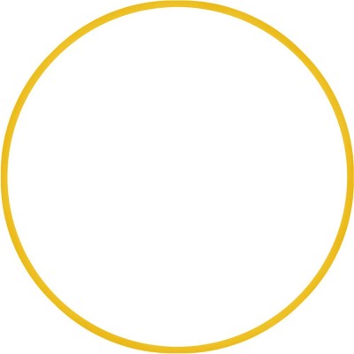 Χούλα-Χουπ HQ 70cm - Φ19mm - 280gr, Κίτρινο