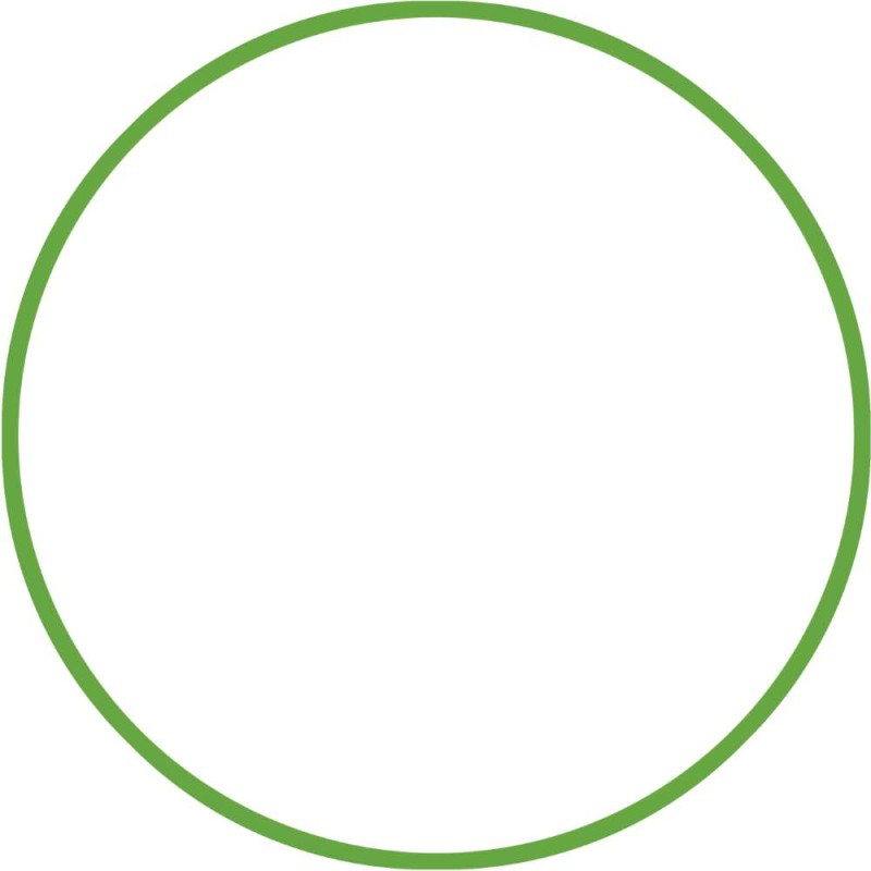 Χούλα-Χουπ HQ 70cm - Φ19mm - 280gr, Πράσινο