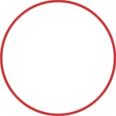 Χούλα Χουπ HQ 80cm - Φ19mm - 330gr, Κόκκινο
