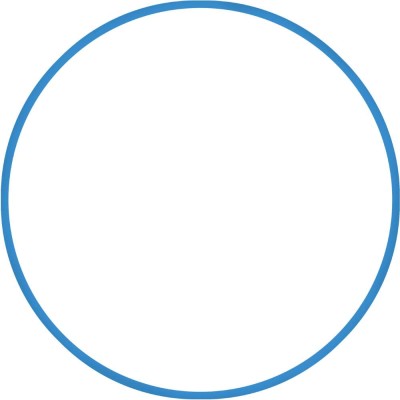 Χούλα Χουπ HQ 80cm - Φ19mm - 330gr, Μπλε