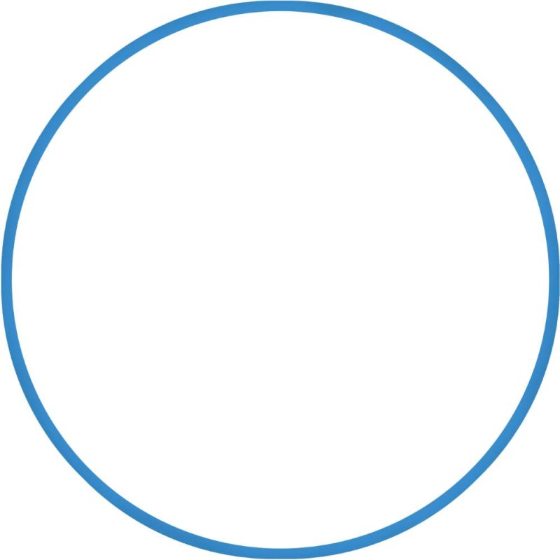Χούλα Χουπ HQ 80cm - Φ19mm - 330gr, Μπλε