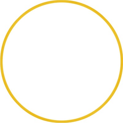 Χούλα Χουπ HQ 80cm - Φ19mm - 330gr, Κίτρινο