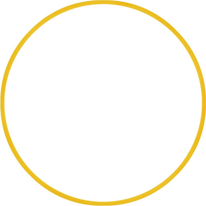 Χούλα Χουπ HQ 80cm - Φ19mm - 330gr, Κίτρινο