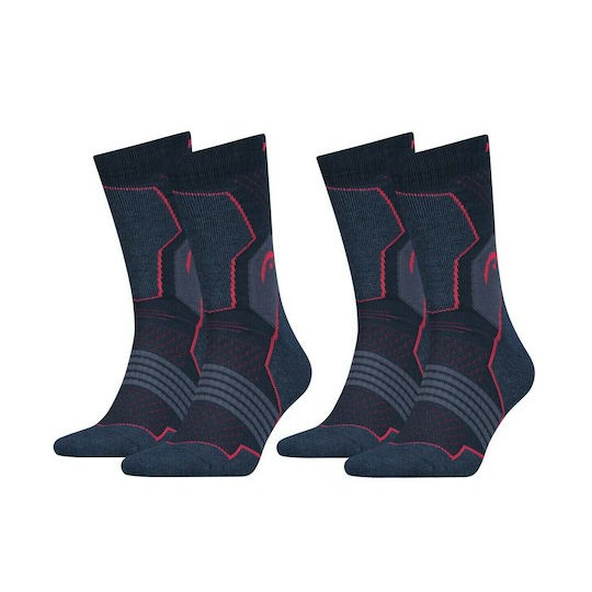 Head Hiking Κάλτσες Unisex 2-Pack Pink/Blue (701219910-003)
