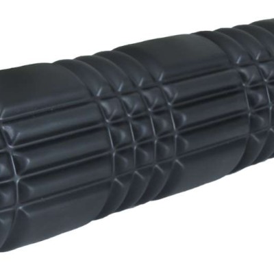 AMILA Foam Roller Plexus 45 Φ14x45cm Μαύρο/Λάιμ
