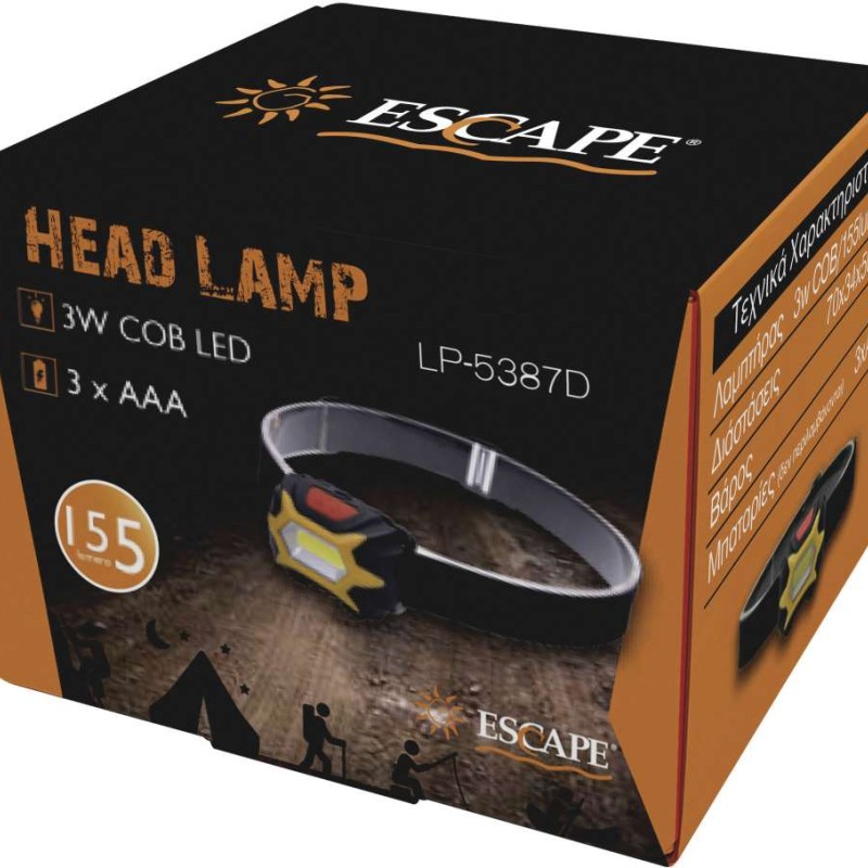 Φακός Κεφαλής Escape COB LED 155lm