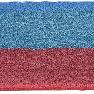 Δάπεδο Προστασίας EVA Διαμάντι 100x100cm 2,5cm Κόκκινο-Μπλε