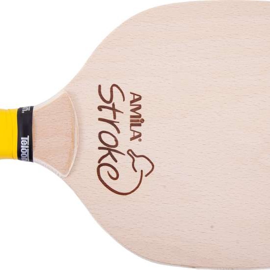 Ρακέτα Παραλίας AMILA Stroke 12mm 400gr Κίτρινο Grip