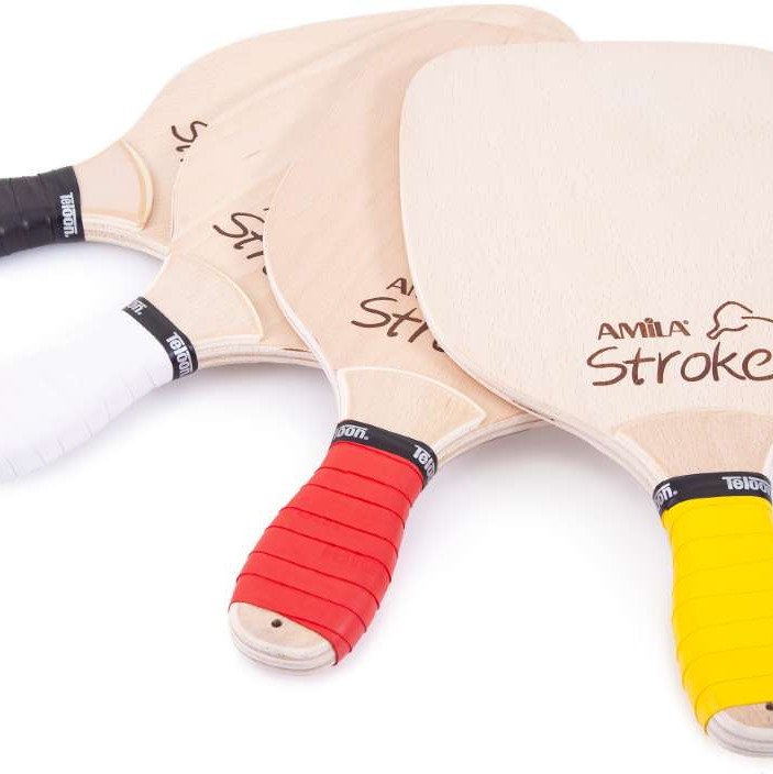 Ρακέτα Παραλίας AMILA Stroke 12mm 400gr Κίτρινο Grip