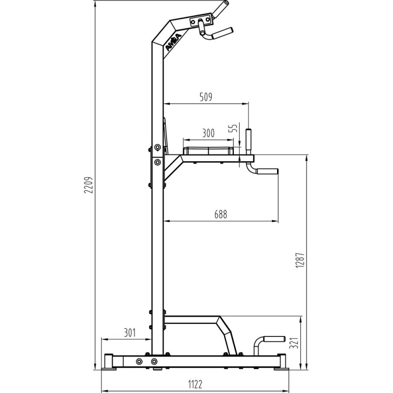 Μηχάνημα Μονόζυγο/Δίζυγο AMILA Power Tower PT800