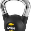 Kettlebell Rubber Cover Cr Handle 4 kg – Μαύρο
