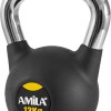 Kettlebell Rubber Cover Cr Handle 12 kg – Μαύρο