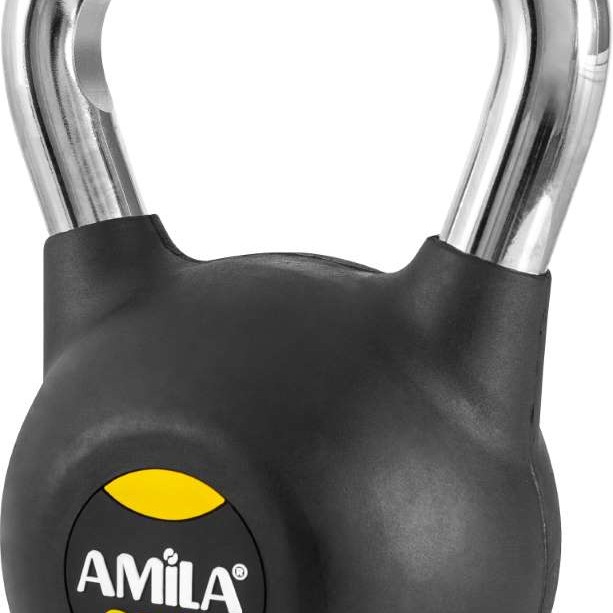 Kettlebell Rubber Cover Cr Handle 20 kg – Μαύρο