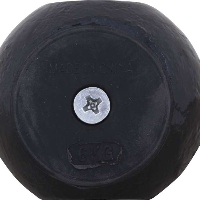 AMILA Kettlebell Cast Iron Rubber Base 6Kg