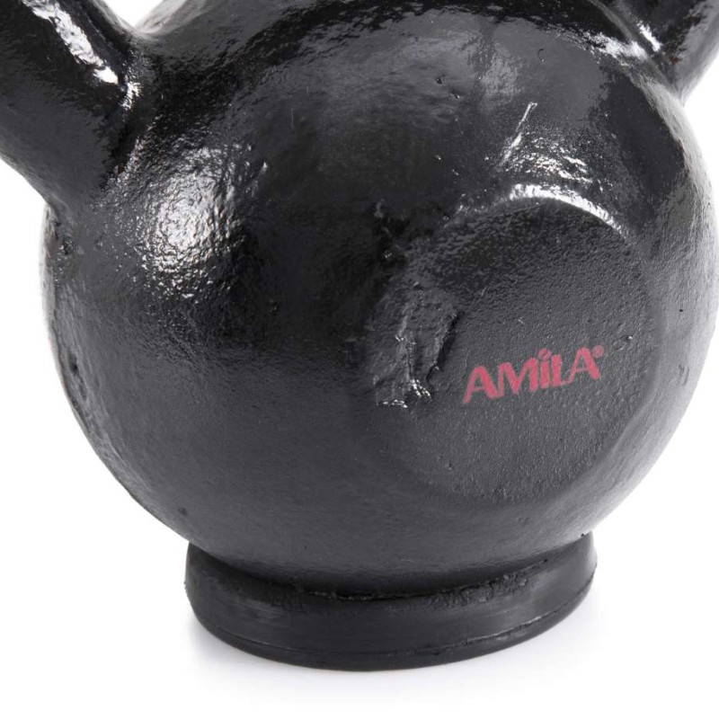 AMILA Kettlebell Cast Iron Rubber Base 10Kg
