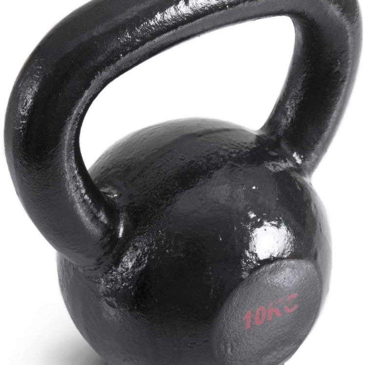 AMILA Kettlebell Cast Iron Rubber Base 10Kg