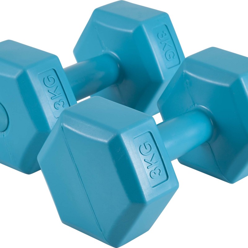 Αλτήρας Εξάγωνος Plastic Series 3,00Kg (Ζευγάρι)