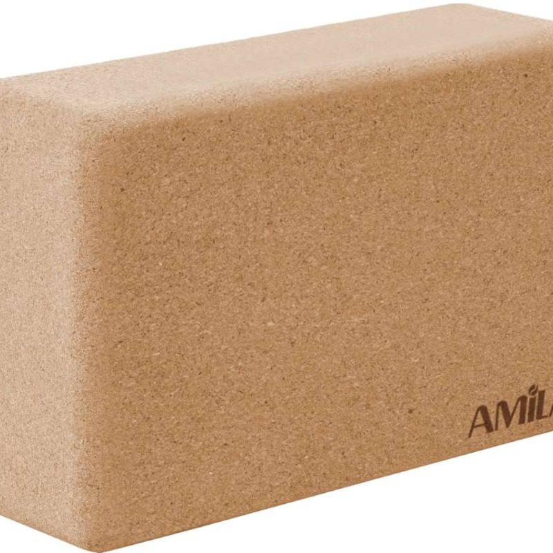 Τούβλο Yoga Dhara Cork Block 7,6x15x23 cm από Φελλό