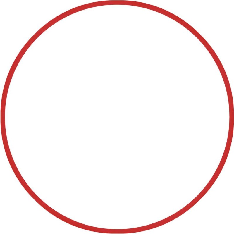 Χούλα-Χουπ 70cm - Φ19mm - 260gr, Κόκκινο