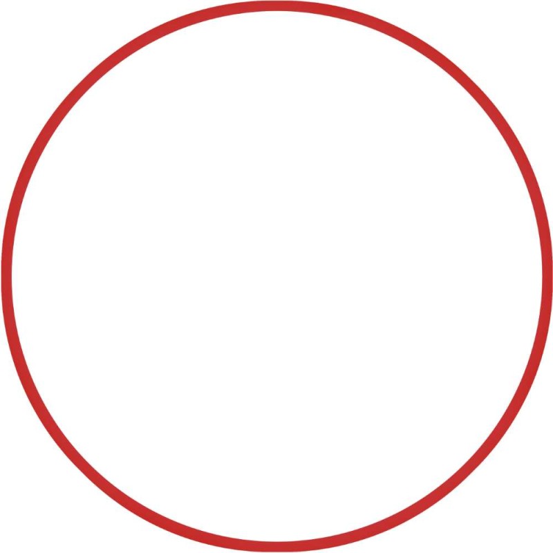Χούλα-Χουπ 60cm - Φ18mm - 155gr, Κόκκινο