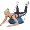 AMILA Balance Ball με Ξύλινη Βάση Μπλε 63cm