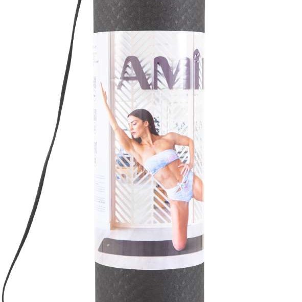 Στρώμα Yoga Pilates TPE 173x60x0,8cm - Μαύρο