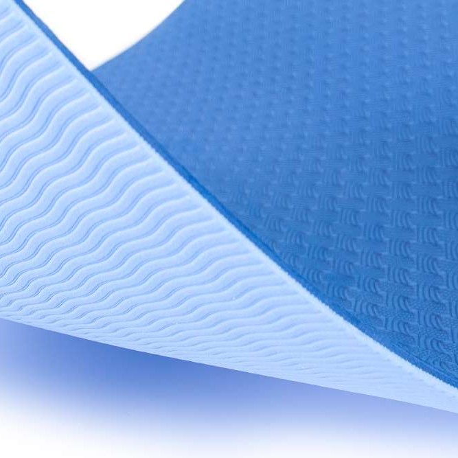 Στρώμα Yoga 6mm TPE Μπλε/Γαλάζιο