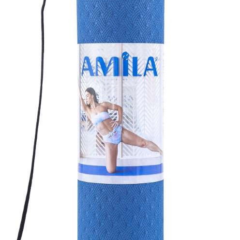 Στρώμα Yoga 6mm TPE Μπλε/Γαλάζιο