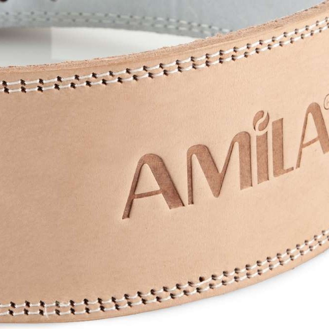 Ζώνη Άρσης Βαρών AMILA Δερμάτινη Μπεζ A Quality M