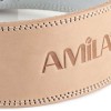 Ζώνη Άρσης Βαρών AMILA Δερμάτινη Μπεζ A Quality XL