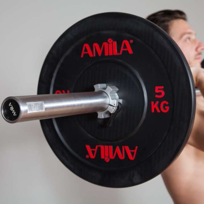 Δίσκος AMILA Black R Bumper 50mm 5Kg