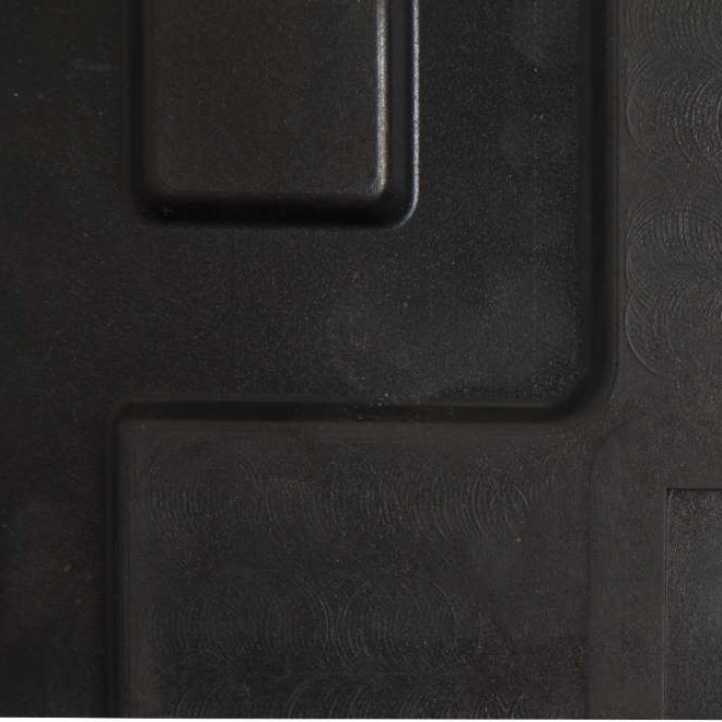 Λαστιχένιο Πάτωμα Original Πλακάκι 100x100cm 15mm Μαύρο