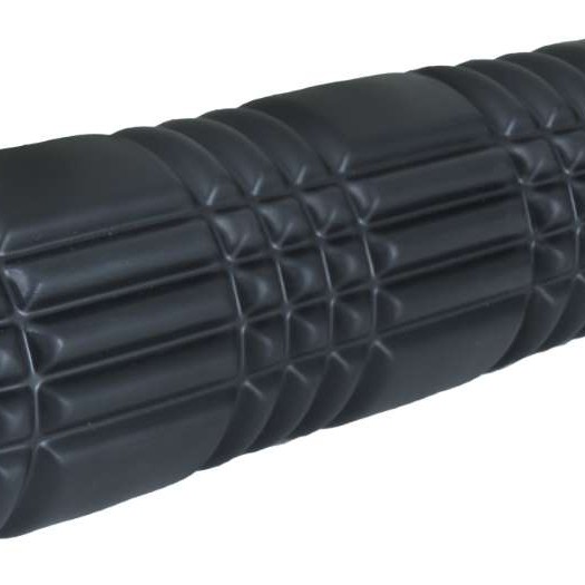 AMILA Foam Roller Plexus 45 Φ14x45cm Μαύρο/Λάιμ