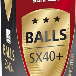 Μπαλάκια Ping Pong Sunflex SX40+ Competition PVC 3 Τεμάχια