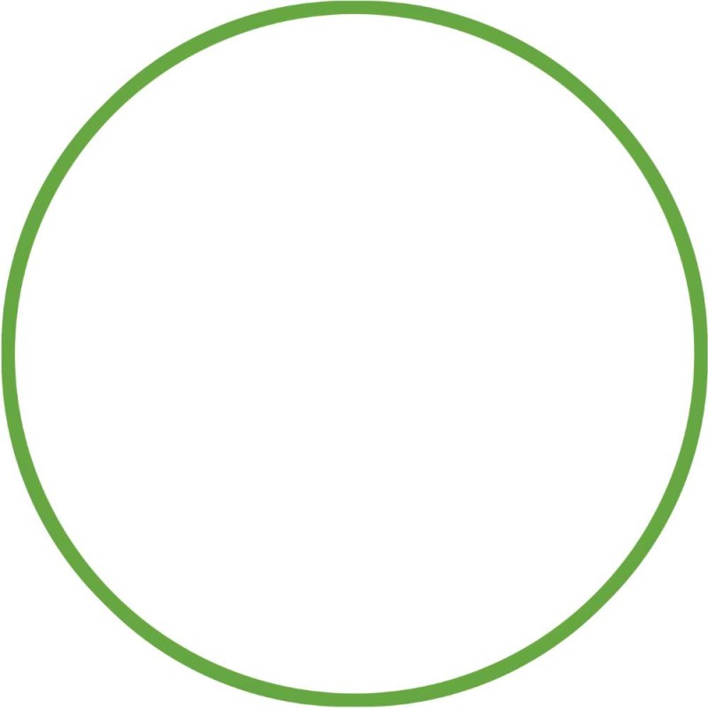 Χούλα-Χουπ HQ 60cm - Φ19mm - 230gr, Πράσινο
