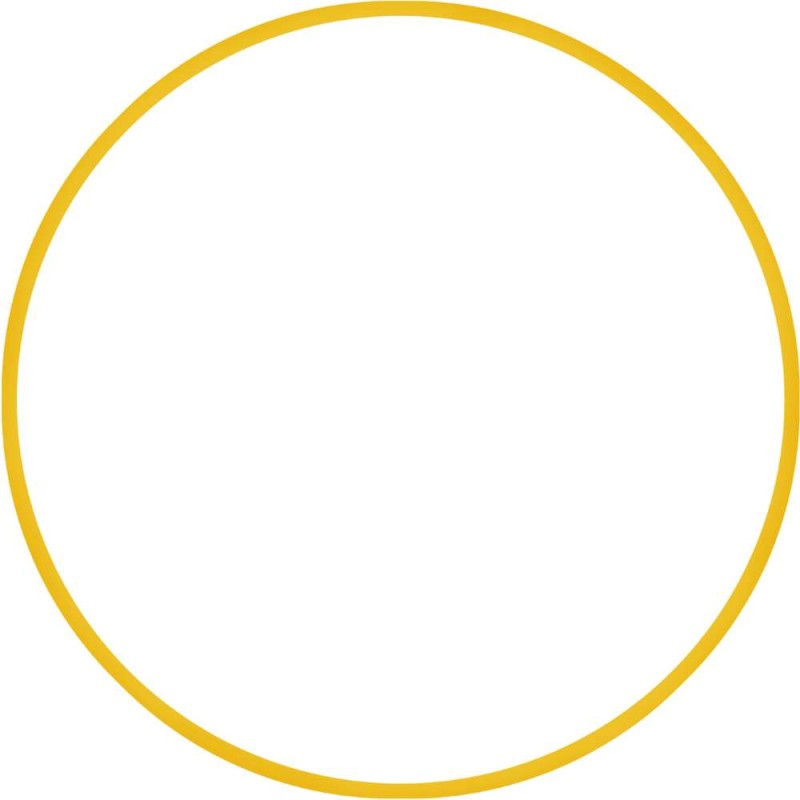 Χούλα-Χουπ HQ 60cm - Φ19mm - 230gr, Κίτρινο